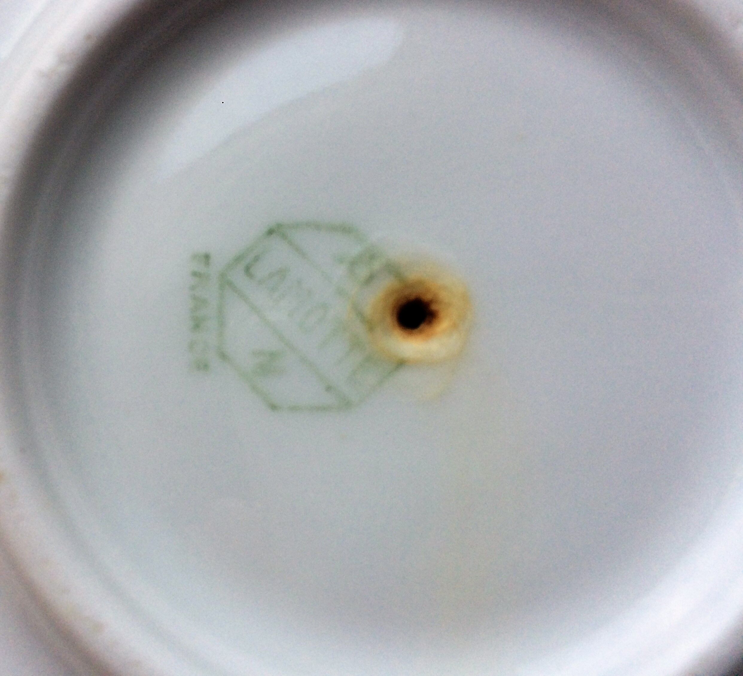 Old porcelain sauciere from Sologne Maison Lamotte