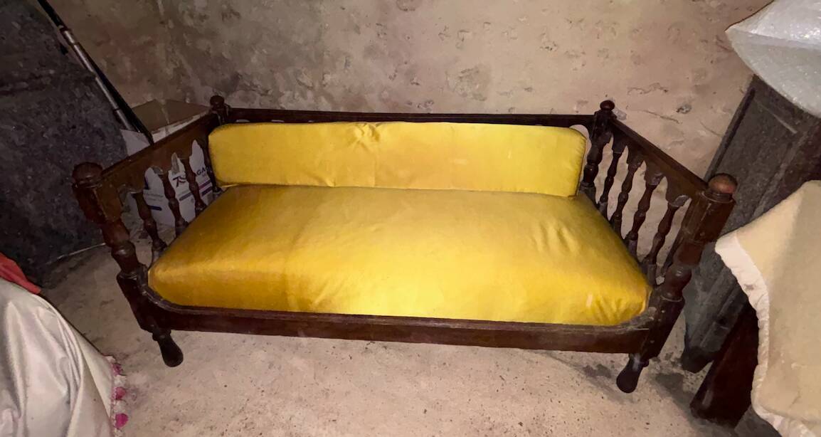 Banquette bretonne en bois massif