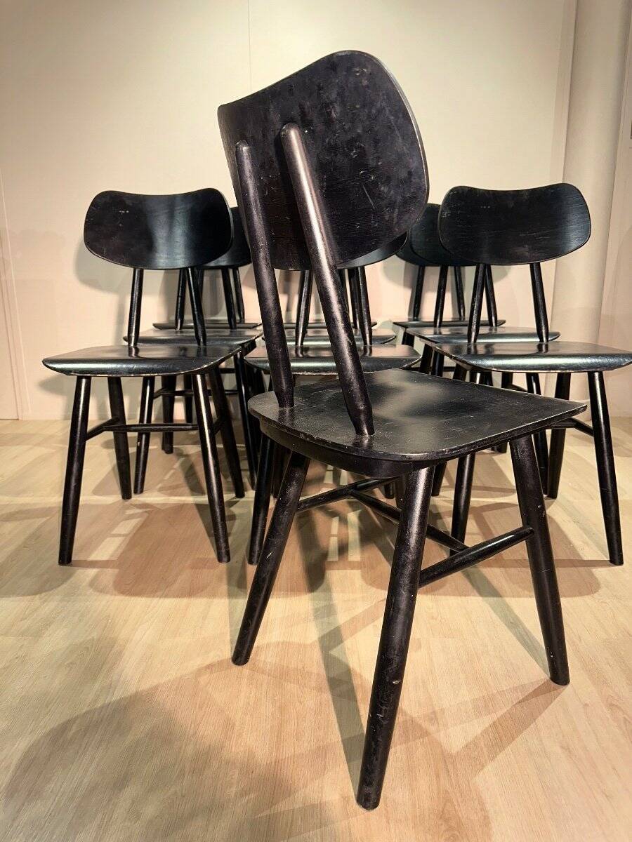 Lot de 10 chaises style scandinave