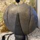 Ceramic lamp base - Vintage Raku grey/black