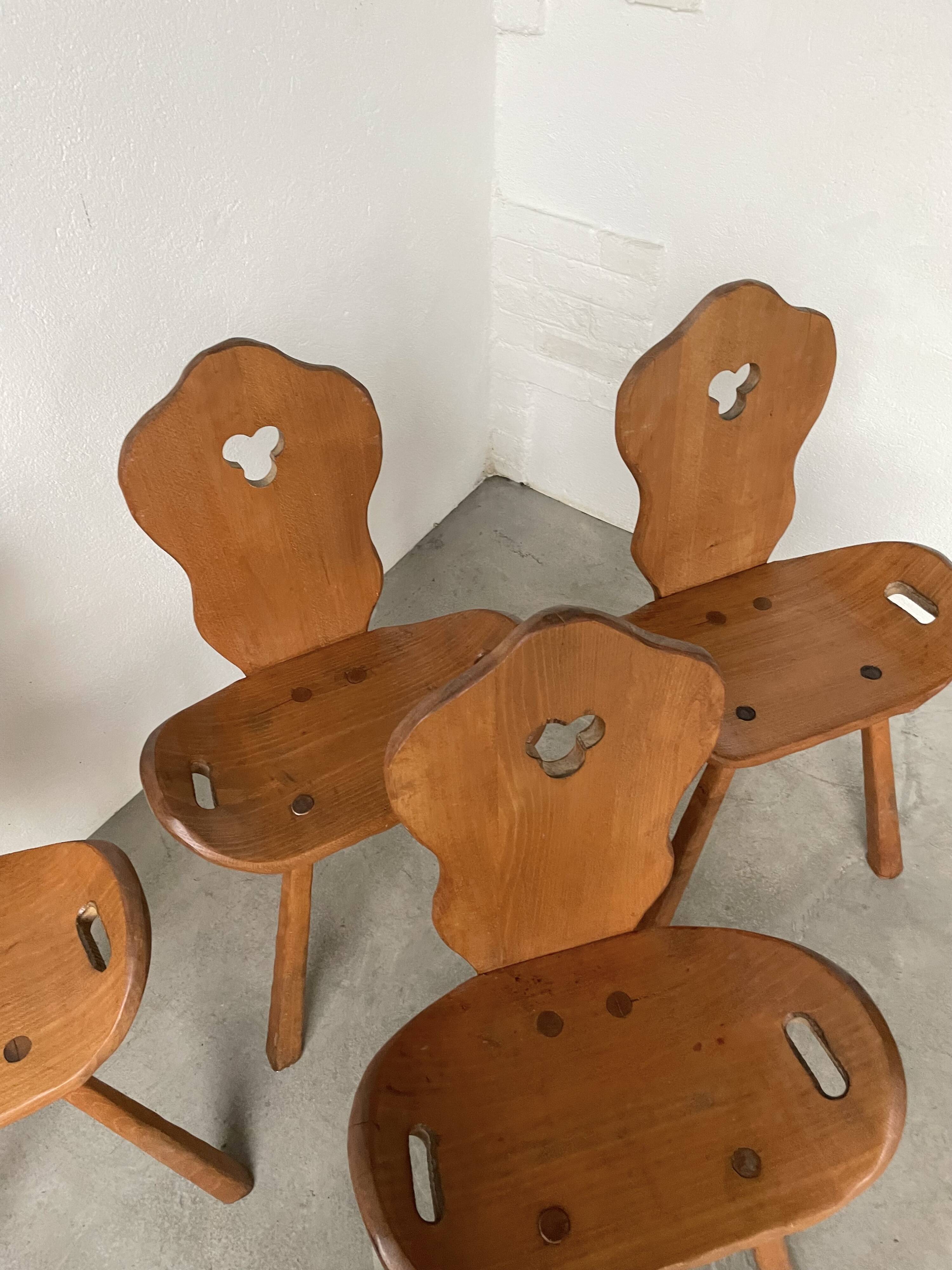 Oak mountain chalet chairs