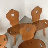 Oak mountain chalet chairs