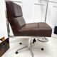 Fauteuil 70’s Skaï marron