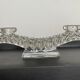 Paire de chandeliers art deco en verre
