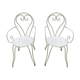 Paire de fauteuils en fer forgé