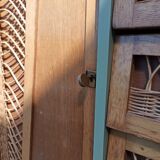 Small vintage rattan cabinet