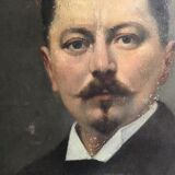 Portrait man with the mustache XIX