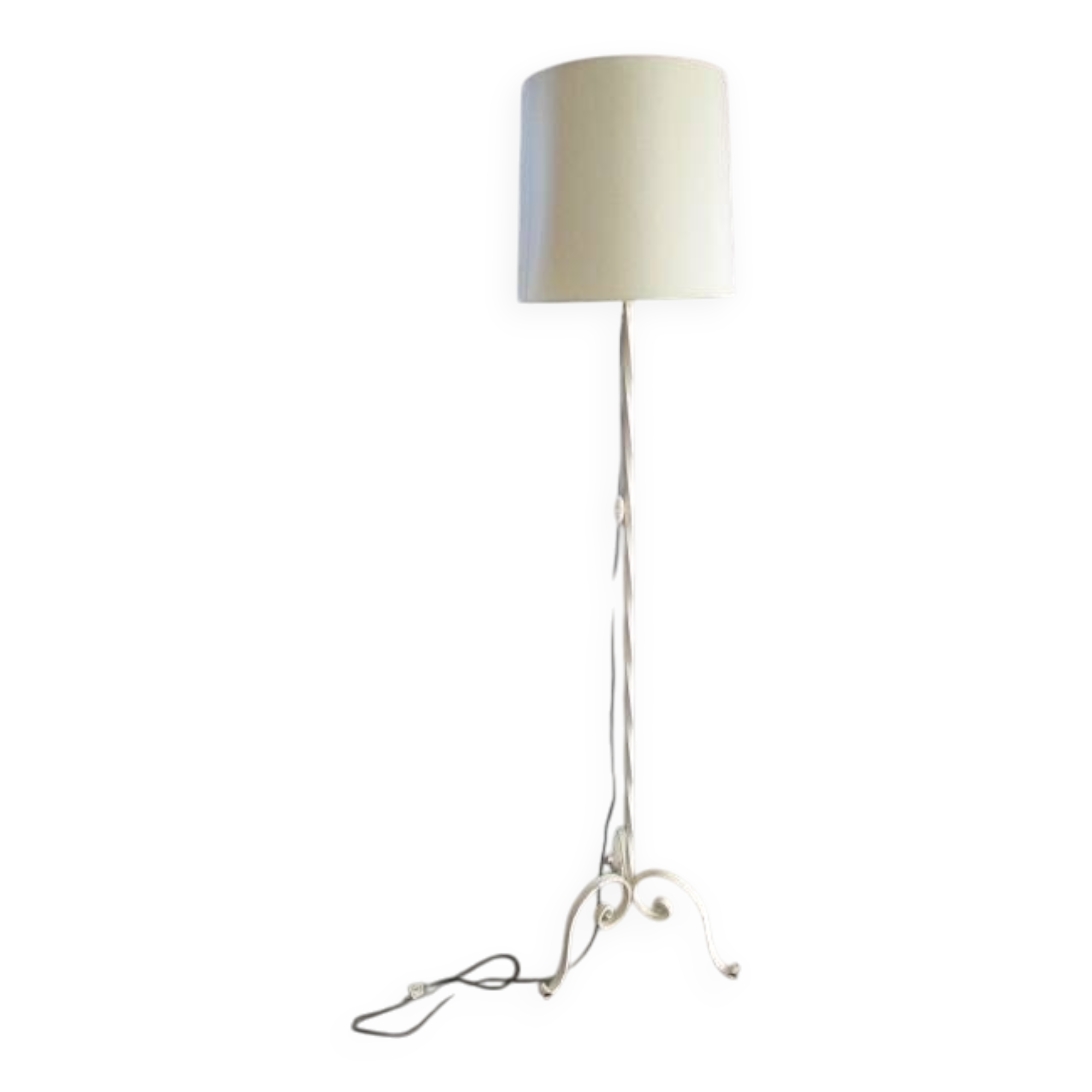 Vintage 60s wrought iron floor lamp