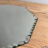 Vintage octagonal beveled mirrors