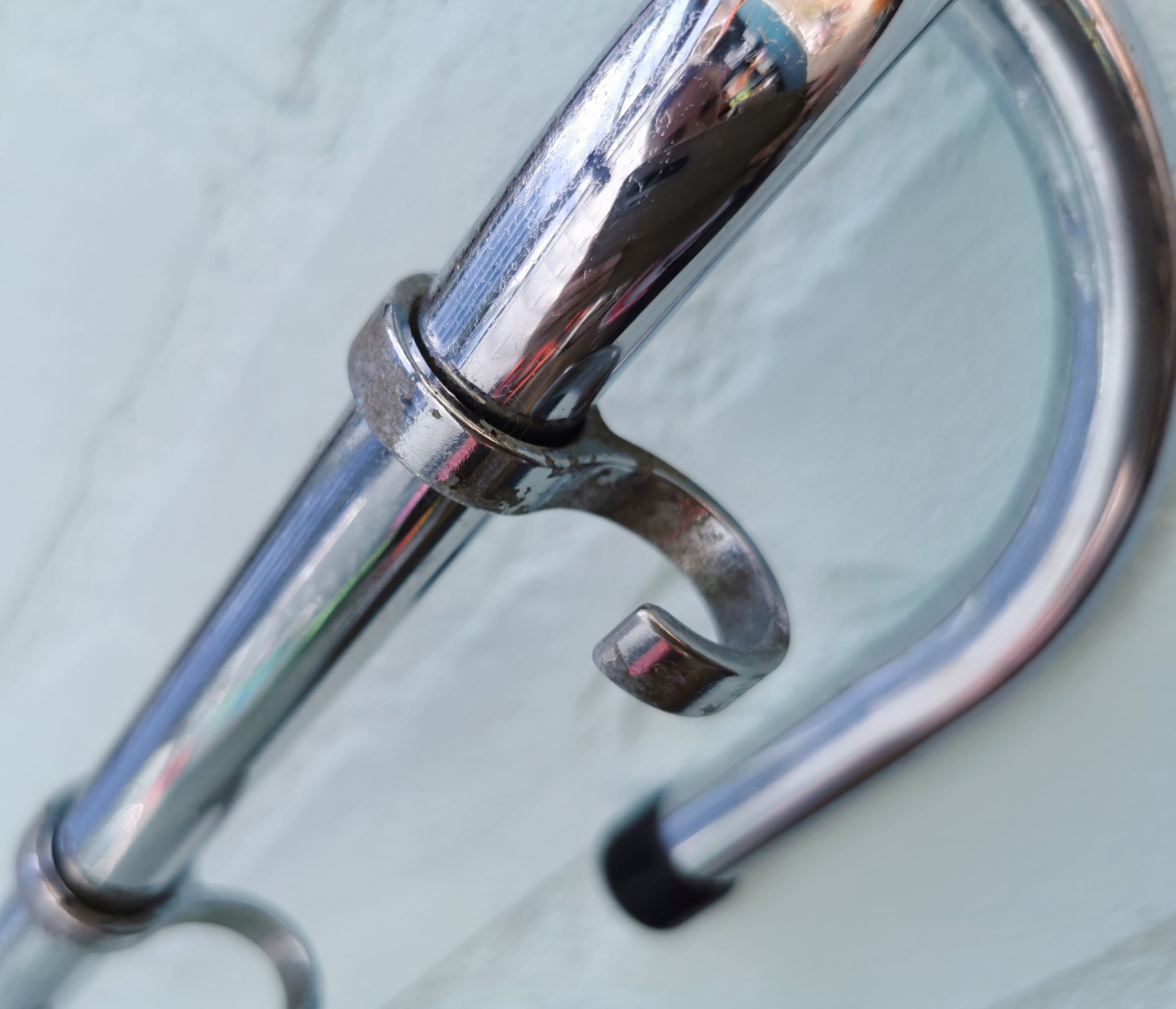 Vintage metal wall coat rack from the seventies