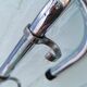 Vintage metal wall coat rack from the seventies