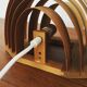 Wooden wall lamp