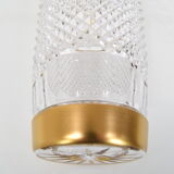Mid-century glass vase,bohemia crystal,circa 1960's.