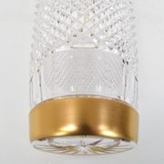 Mid-century glass vase,bohemia crystal,circa 1960's.