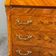 Louis XV style writing desk with a drop-leaf, made of veneer and marquetry, 19th century.