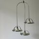 Mid-century modern triple shade ceiling light by Reggiani, 1960s, Italy.