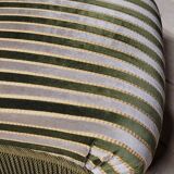 Napoleon III period velvet fireside chair