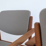 Finn Juhl Paire de fauteuils modèle 196