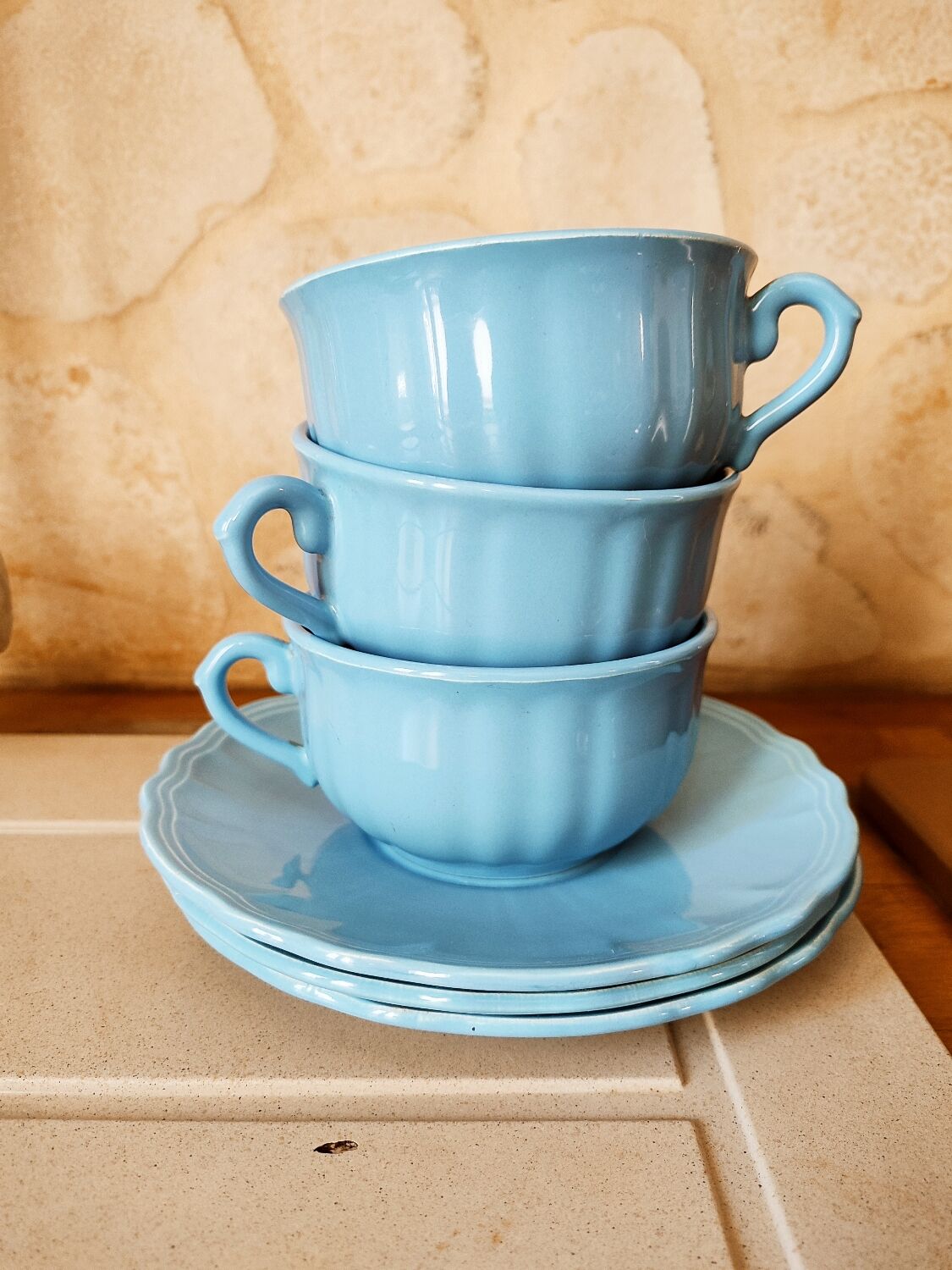 Set of 3 chocolate cups by Salins