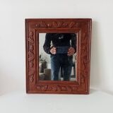 Antique mirror in carved wood