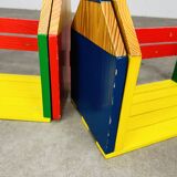 Pair of modular wall pencil shelves by Pierre Sala for children
