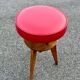 German height-adjustable piano stool design Reiner Modell 1950 vintage