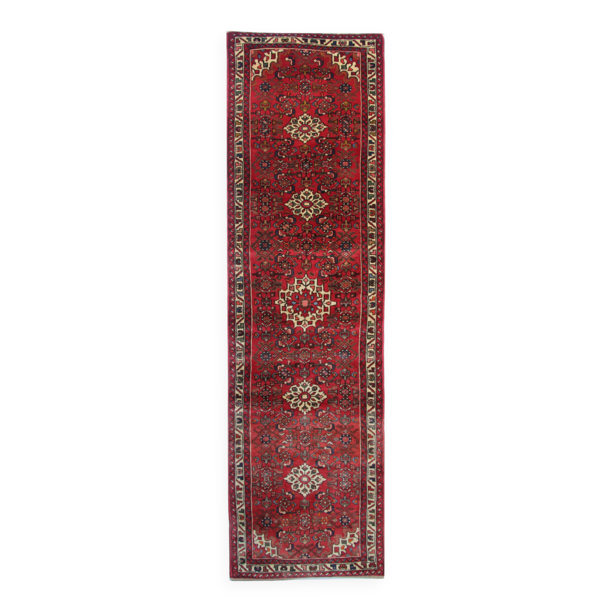 Wool Rugs Stair Runners, Red Arts Craft Runner Rug Handmade Oriental Carpet