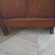 Rare - belle commode art déco 4 tiroirs - années 60 - Patine noyer - Pieds moustache