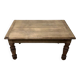 Petite table basse bois pieds tournés