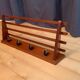 Teak wall coat rack, Denmark, 1960s