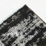 Black & gray antique handmade Turkish rug 259x175cm