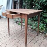 Old end table in oak