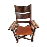 1950 leather rocking chair
