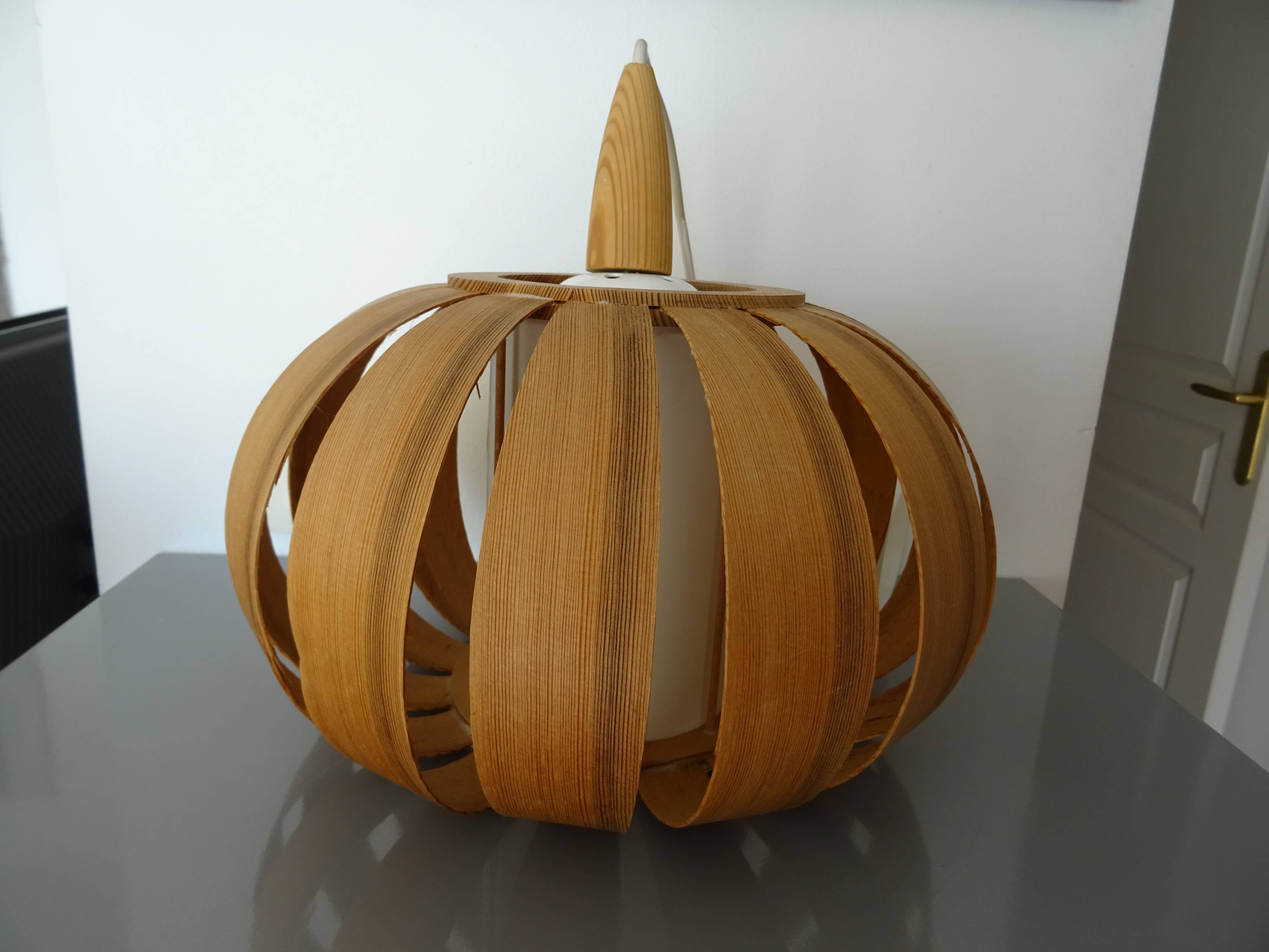 Vintage Scandinavian style suspension chandelier from the 60s/70s