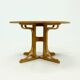 Architectural Bentwood Round Dining Table 1980s