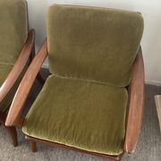 Pair of Scandinavian armchairs De Ster Gelderland in teak 60s