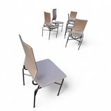 6 x dining chairs designed by Ross Littell / Matteo Grassi