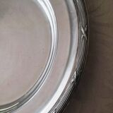 Round silver-plated metal serving dish by Cristofle