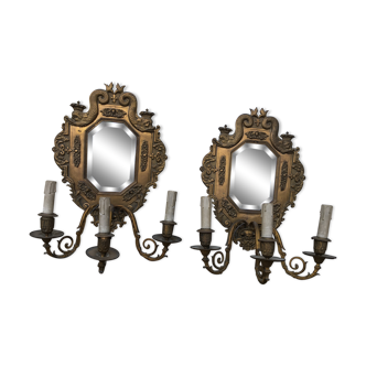 Pair of wall lamps