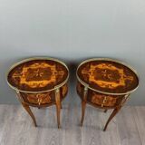 Paire de tables de chevet style louis xv, fin xixe siècle
