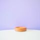 Vintage light wood brutalist bowl