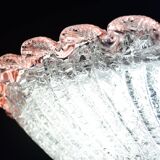 Precious Italian pink Murano glass ceiling fixture, Murano, 1970