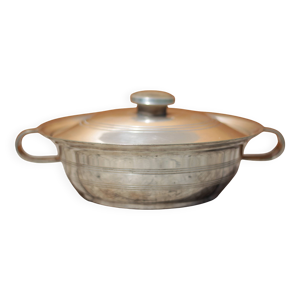 Plat métal argenté