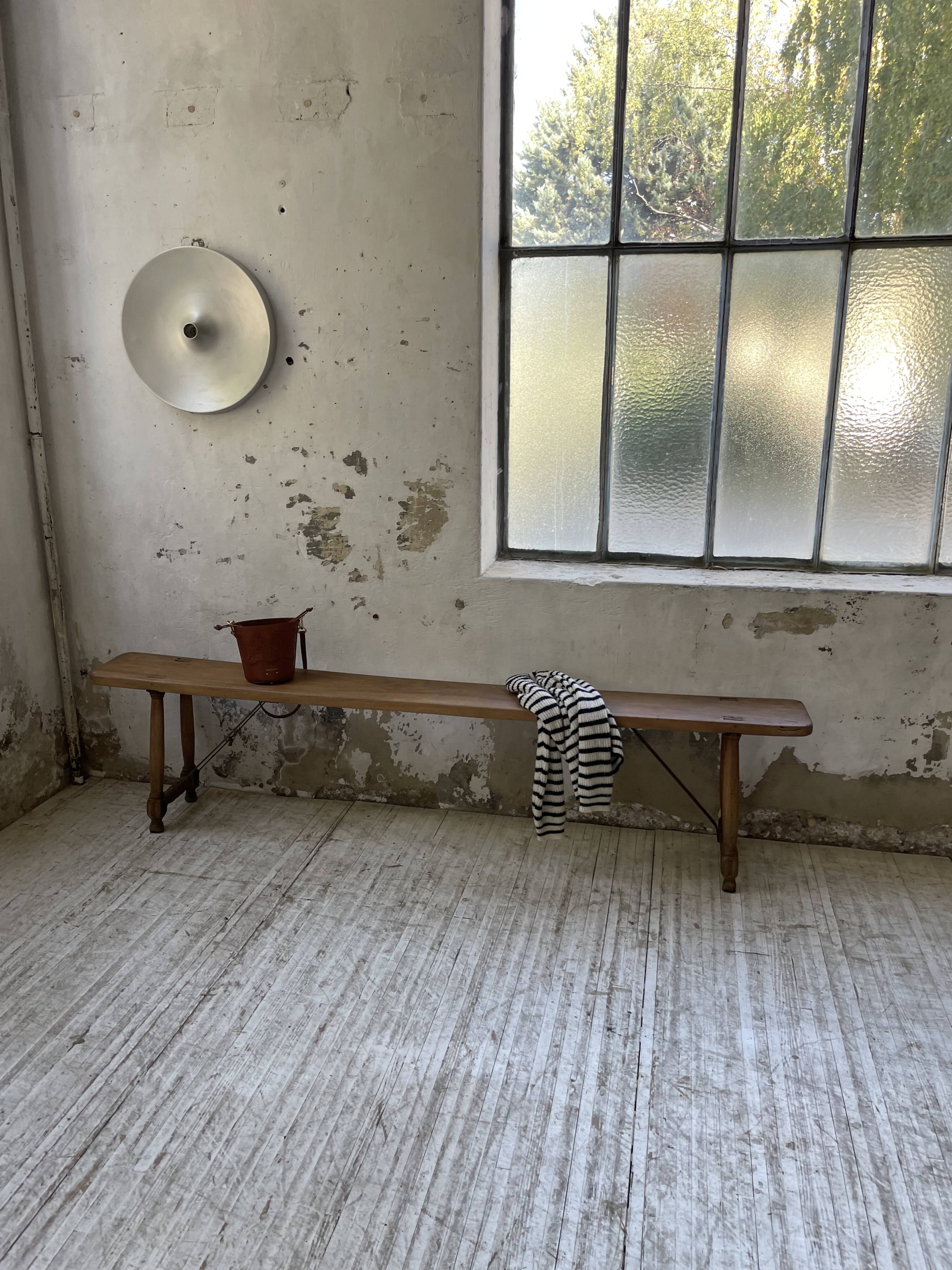 Banc chêne XXL XIXème 280cm