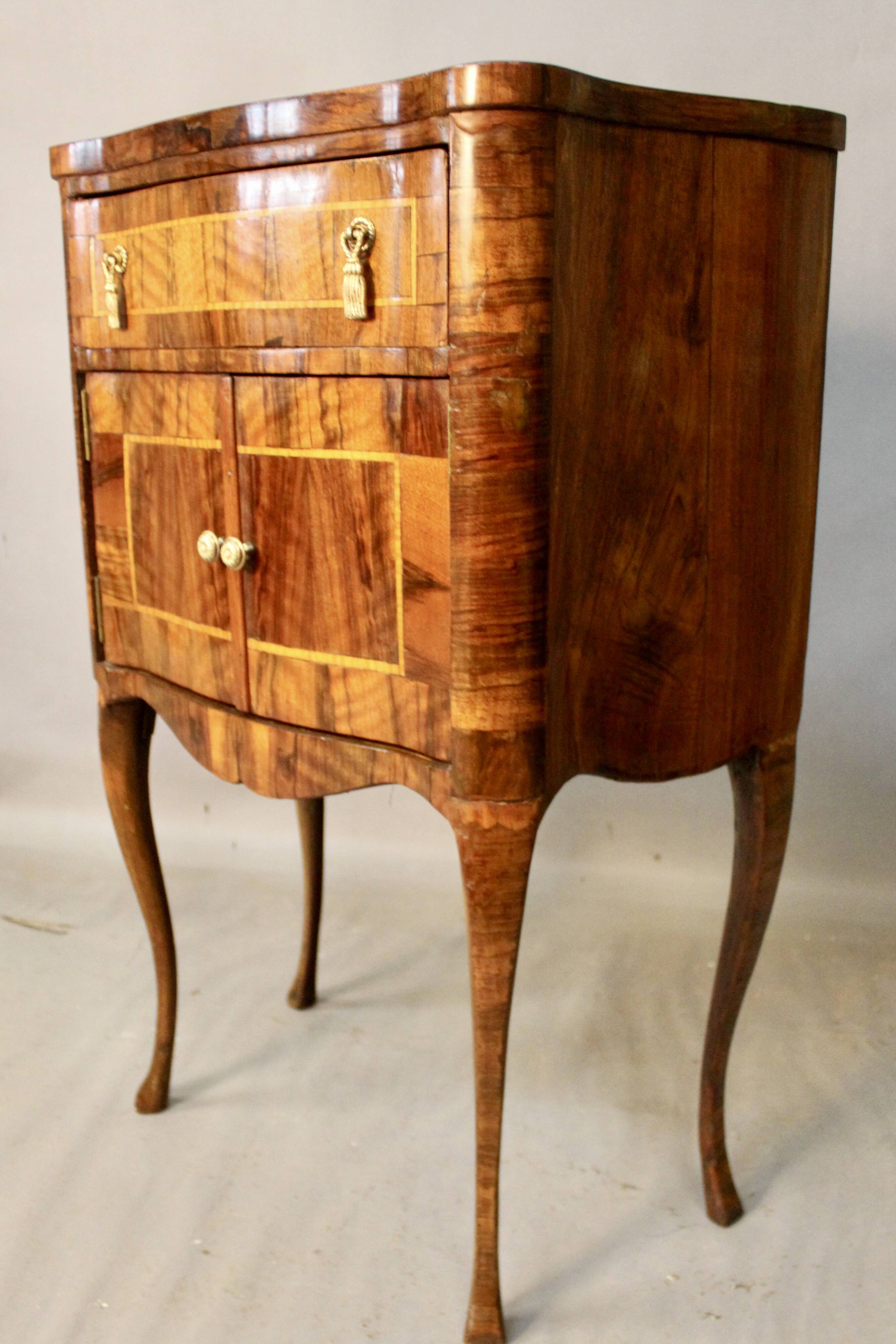 Bedside Or Sauteuse In Rosewood Marquetry