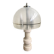 Vintage Marblarte lamp in turned marble and chrome