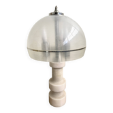 Vintage Marblarte lamp in turned marble and chrome