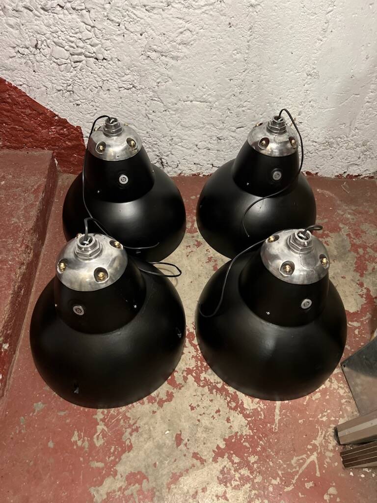 Lot of 4x Saunier Duval industrial lamps France