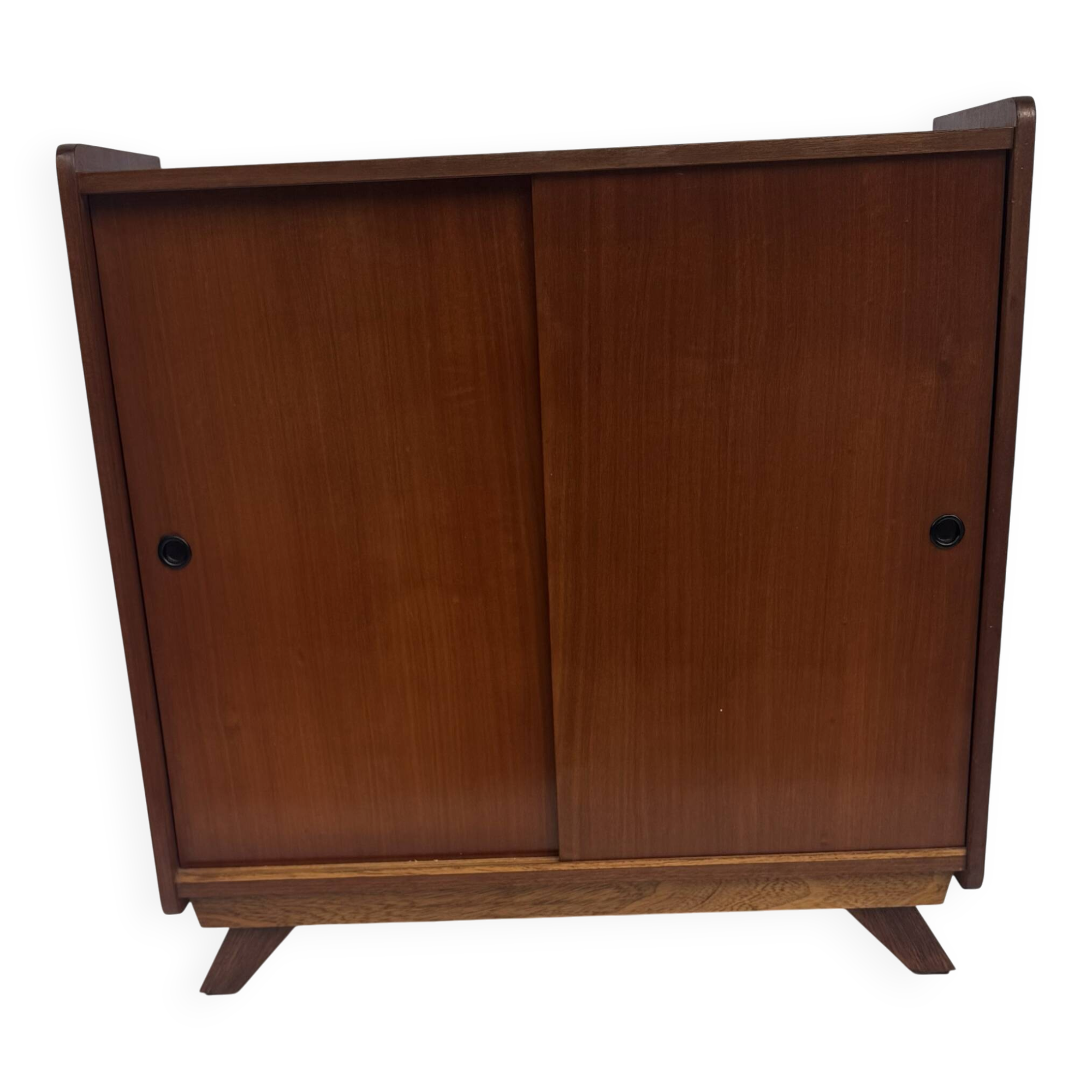 Vintage shoe cabinet with tapered legs