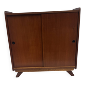 Vintage shoe cabinet with tapered legs